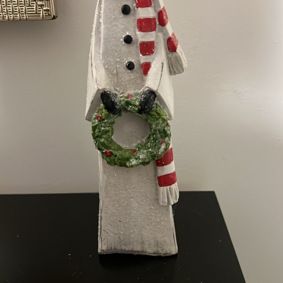 Melrose Wooden Sparkle Rustic Snowman - Picture 4 of 11